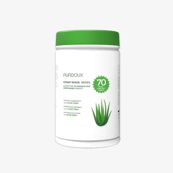 Purdoux CPAP Mask Wipes - Aloe Vera (Unscented)